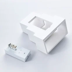 væglampe Antonella, hvid gips, G9, kan males, 21 cm^Lindby New