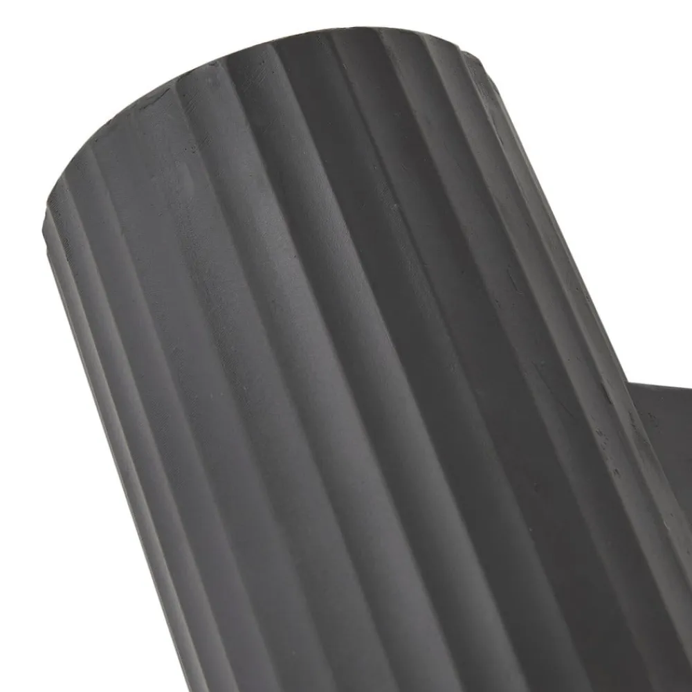 Lindby væglampe Christa, antracit, beton, 25 cm, krusning