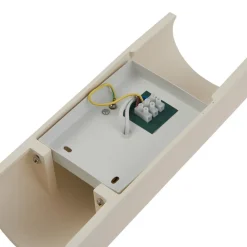 væglampe Colja, rund, højde 30,5 cm, gips, beige^Lindby Hot