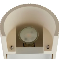 væglampe Colja, rund, højde 30,5 cm, gips, beige^Lindby Hot