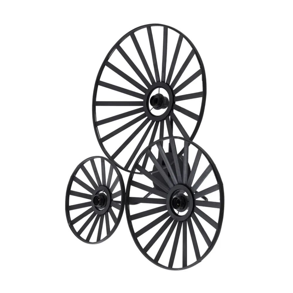 Lindby Væglamper>væglampe Evandor, sort, bambus, 3-lys, E27