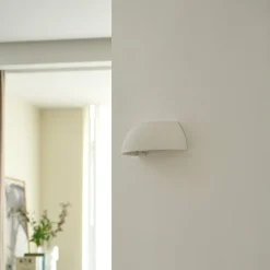 væglampe Felia, hvid, gips, 24 cm, E14^Lindby Discount