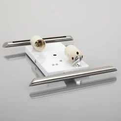 væglampe Filippa, 31 cm, nikkel, glas, E27^Lindby Online