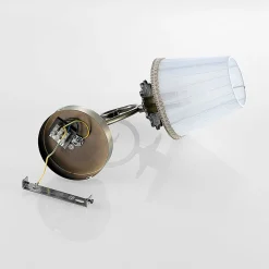 Lindby væglampe Finnick, antik messingfarve, 34 cm, E14