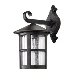 Lindby Væglamper>væglampe Florentine, 35 cm, rustfarvet, aluminium, IP44