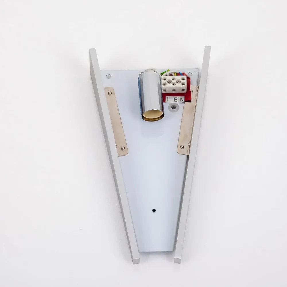 Lindby Væglamper|Væglamper>væglampe Magnus, hvid, glas, højde 31 cm, E14