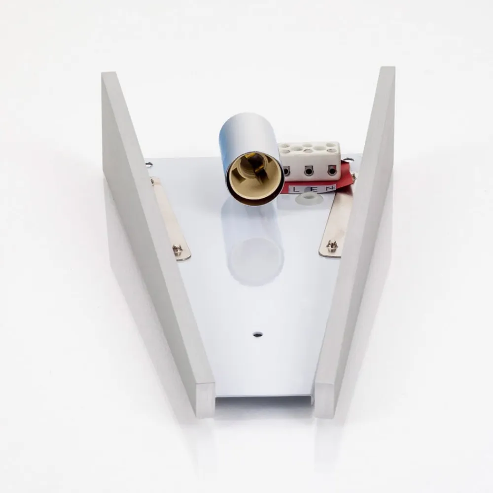 Lindby Væglamper|Væglamper>væglampe Magnus, hvid, glas, højde 31 cm, E14