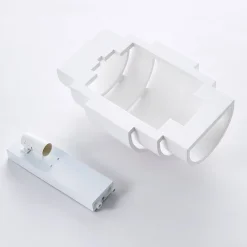 væglampe Marit, højde 30 cm, hvid, gips, E14^Lindby Discount