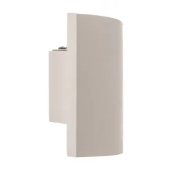 Lindby væglampe Naike, hvid, gips, højde 15 cm