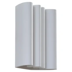 Lindby væglampe Novali, hvid, gips, op/ned, 26 cm, G9