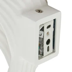 Lindby væglampe Ornela, hvid, gips, højde 29,5 cm