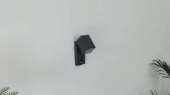 Lindby væglampe Othil, sensor, antracit, metal, IP44