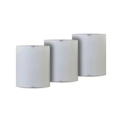 Lindby væglampe Phil, hvid, glas, højde 21 cm, sæt med 3 stk