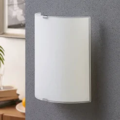 væglampe Phil, hvid, glashøjde 21 cm, sæt med 2 stk^Lindby Sale