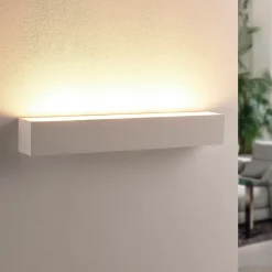 væglampe Santino, 51 cm, gips, G9, kan males^Lindby Best