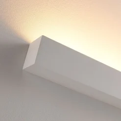 væglampe Santino, 51 cm, gips, G9, kan males^Lindby Best