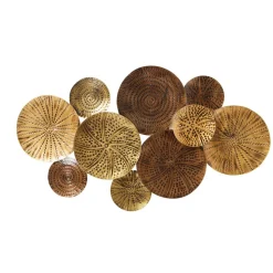 Lindby væglampe Soraya, guld/kobber, metal, 2 lyskilder, 51 cm