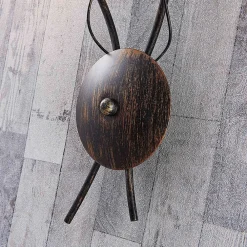 Lindby væglampe Stefania, sort/guld, glas, E14, 42,5 cm