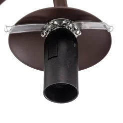 Lindby væglampe Valentina, E14, røggrå, glas, 28,6 cm