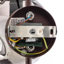 Lindby væglampe Valentina, E14, røggrå, glas, 28,6 cm