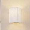 væglampe Virelle, hvid, tekstil, E27^Lindby Discount