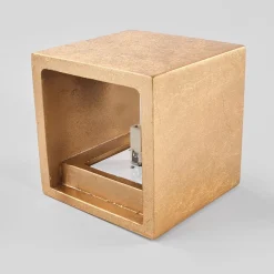 Lindby væglampe Yade, 11 cm, guldfarvet, gips, G9