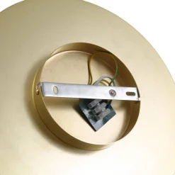 væglampe Zain, guld/hvid, glas, Ø 33 cm, G9^Lindby Online