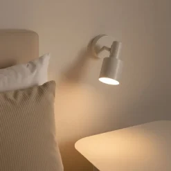 Lindby Væglamper|Væglamper>vægspot Ovelia, beige, metal, E27