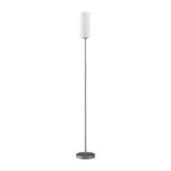 Lindby Vinsta gulvlampe, højde 153 cm, hvid, glas, metal