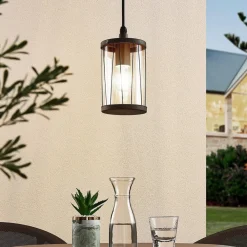 Lindby Yonan pendellampe til udendørs brug, E27