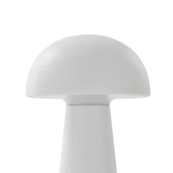 Lindby Zyre LED genopladelig bordlampe, hvid, IP44, touchdæmper