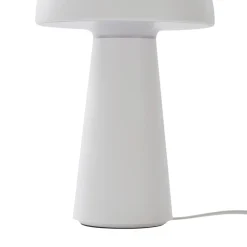 Lindby Zyre LED genopladelig bordlampe, hvid, IP44, touchdæmper