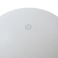 Lindby Zyre LED genopladelig bordlampe, hvid, IP44, touchdæmper