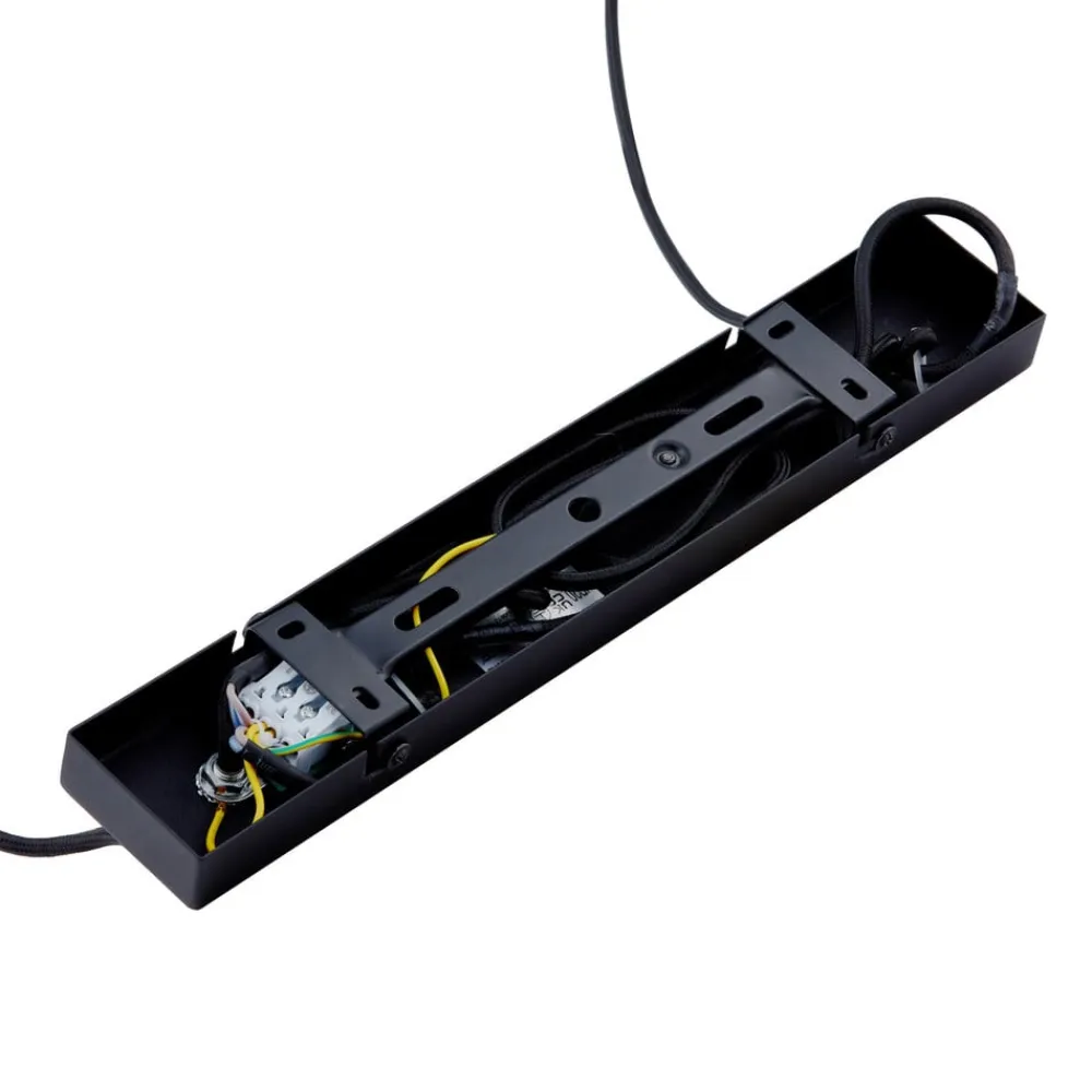 Lindby -pendel Anito, sort/guld, metal, 100 cm, E27