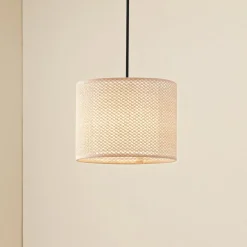 Lindby Pendellamper>-pendel Soula, Ø 26 cm, beige, plast, E27