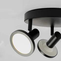 -spot Ilda, 3-lys, Ø 20 cm, sort, jern^Lindby Online