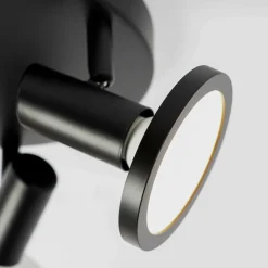 -spot Ilda, 3-lys, Ø 20 cm, sort, jern^Lindby Online