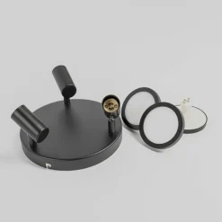 -spot Ilda, 3-lys, Ø 20 cm, sort, jern^Lindby Online