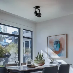 Lindby -spot Jyla, sort, 2.700 K, 2-lys, GX53