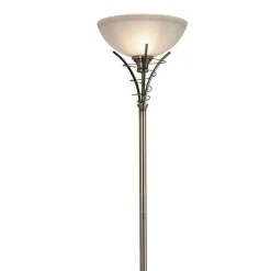 Searchlight LINEAS tidløs gulvlampe, patineret messing