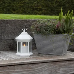 Linta LED-bordlampe i lygteform, hvid^STAR TRADING Hot