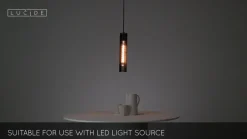 Lucide Lionel-pendel med skærm af metalstiver