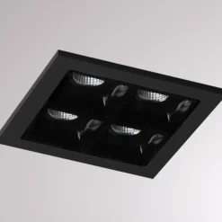 Molto Luce Liro LED indbygningslampe, sort 34° 3.000 K