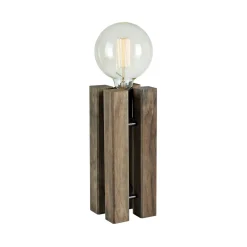 Lodge bordlampe, højde 28 cm, brun, træ^Markslöjd Discount