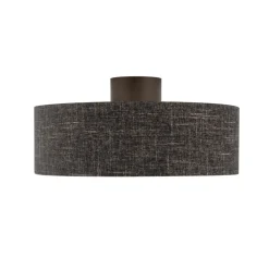 Nowodvorski Lighting Loftlampe Amarela M, sort melange, tekstil, E27