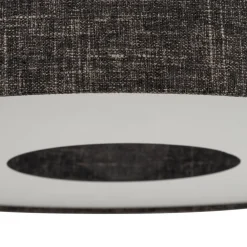 Nowodvorski Lighting Loftlampe Amarela M, sort melange, tekstil, E27