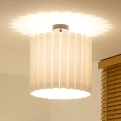 Loftlampe Aria, hvid, mikrofiber, E27^Duolla Clearance