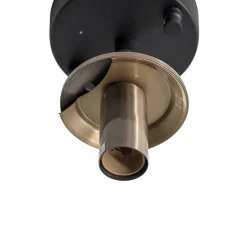 Loftlampe Atmaca, 1 lyskilde, sort, glas, Ø 15 cm^Opviq Clearance