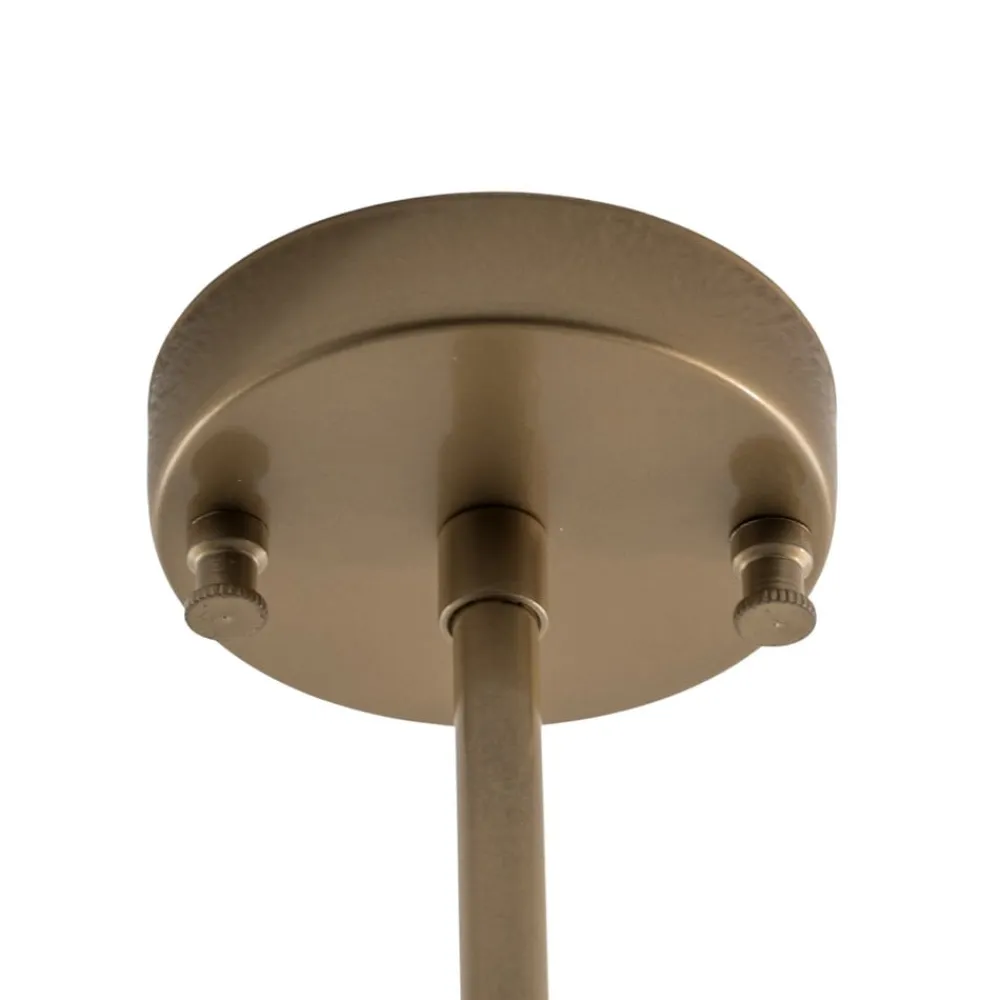 Opviq Gang|Loftlamper>Loftlampe Atmaca, 3 lyskilder, antik guld, glas, 60 cm