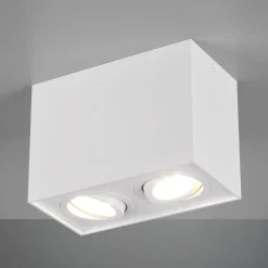 Trio Lighting Loftlampe Biscuit, 2 lyskilder, hvid